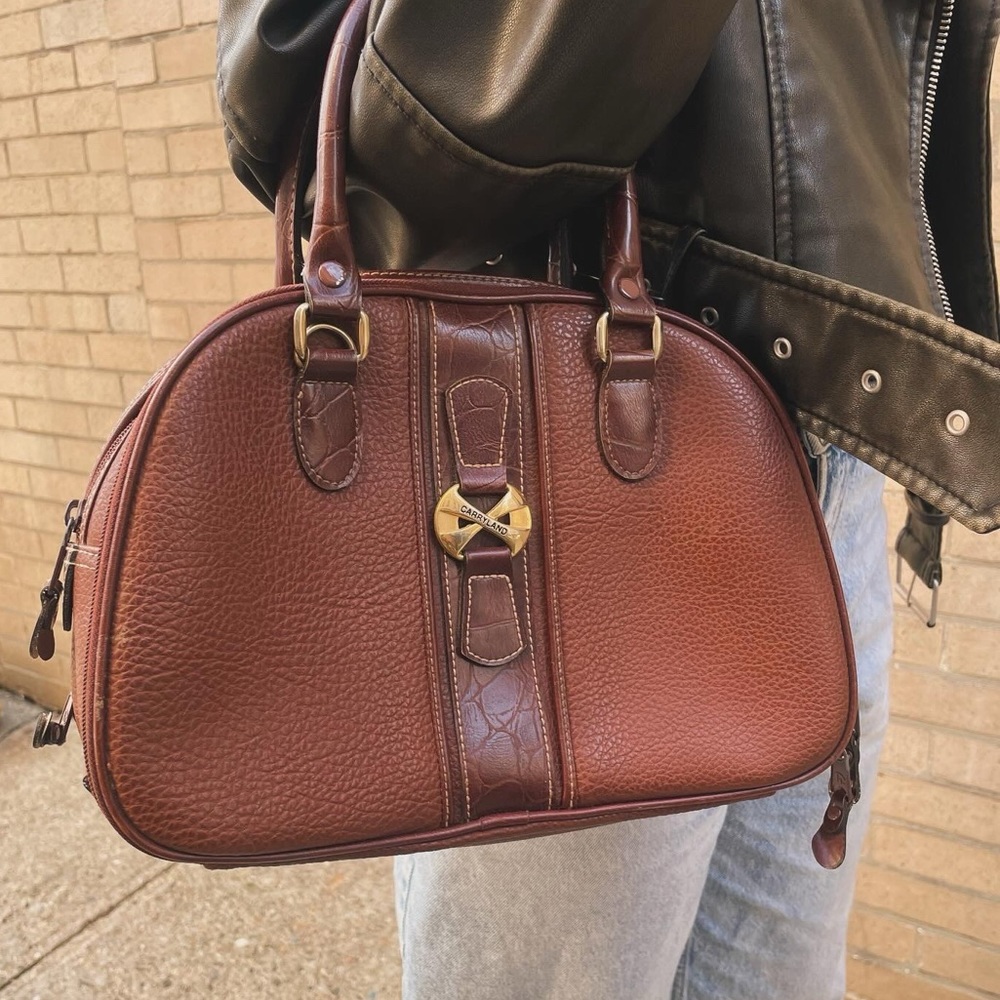 Carryland 1950s small duffel purse| Handbag